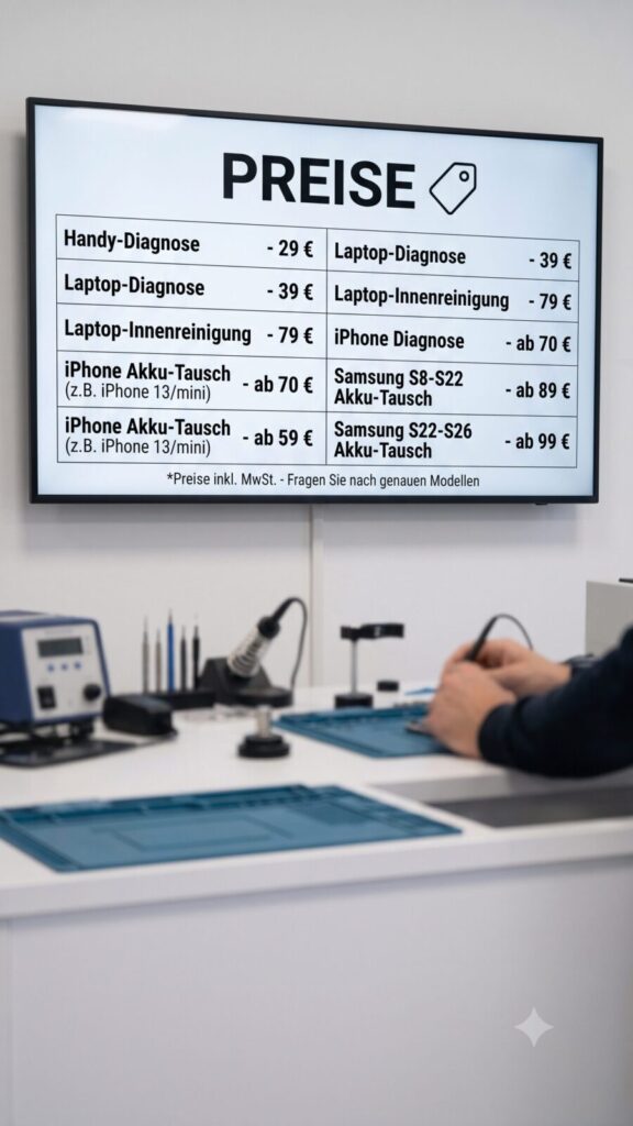 Reparaturspreise